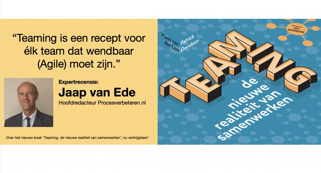 Recensies van het boek Teaming, de nieuwe realiteit van samenwerken - Jaap van Ede - procesverbeteren.nl