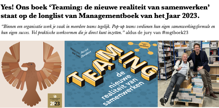 Managementboek van het Jaar 2023 - Teaming - Davidson & Van der Loo
