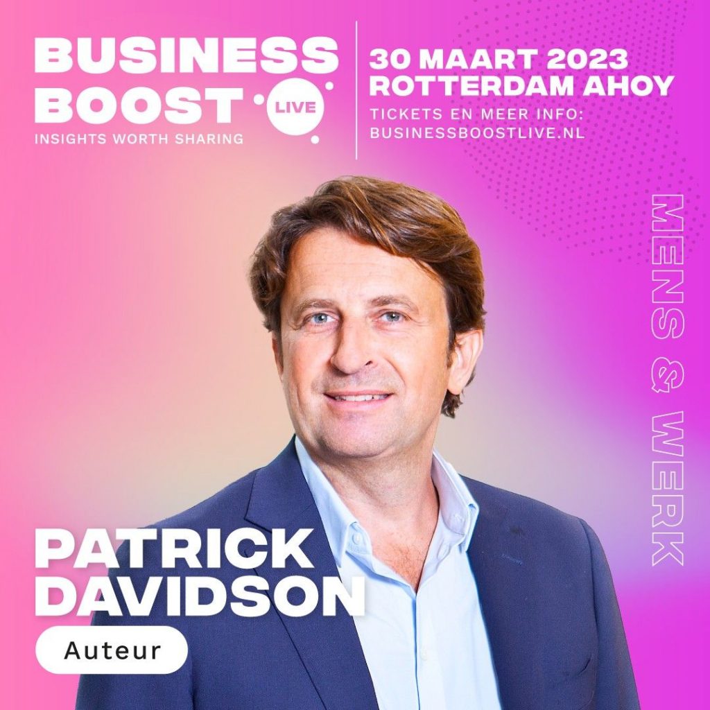 Teaming-workshop met Patrick Davidson tijdens BusinessBoost 2023 in Ahoy
