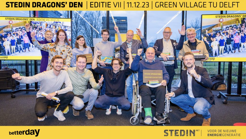 Lichting 7 van de Stedin Dragons' Den is gestart op 11.12.23 in de Green Village (TU Delft)