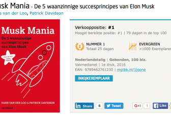 Musk Mania, terug op nummer 1 in de Bestseller Top 100 !