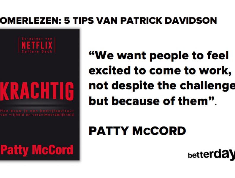 Over de Netflix-cultuur: Krachtig van Patty McCord (leestip van de dag)