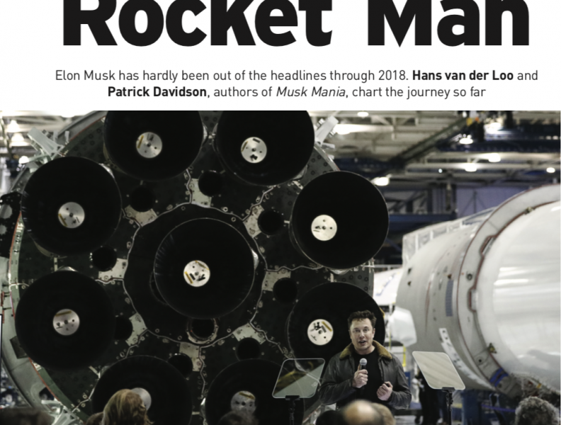 Rocket Man Elon Musk (Engelstalig artikel in Business Plus dec 2018)