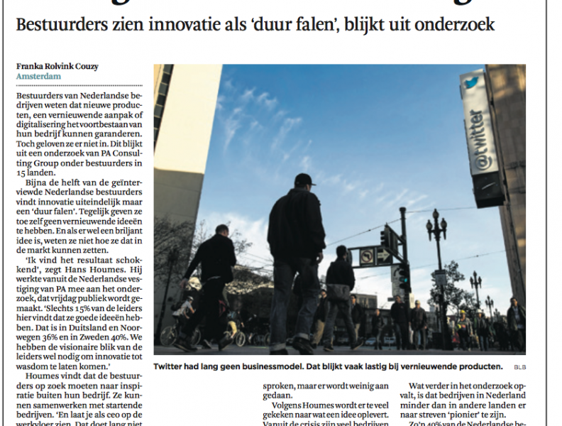 De visie op innovatie van Nederlandse bestuurders?